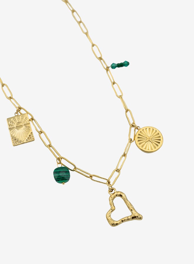 Bedelketting a touch of green