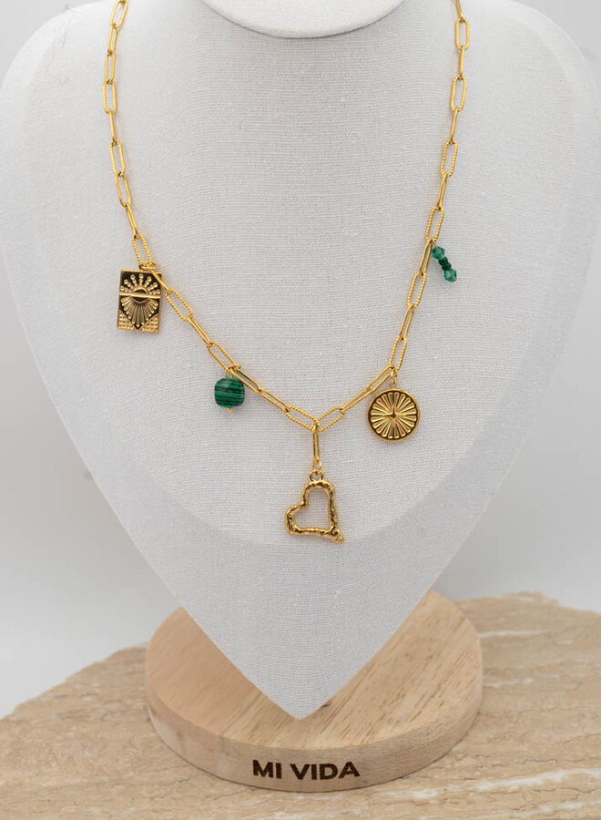 Bedelketting a touch of green