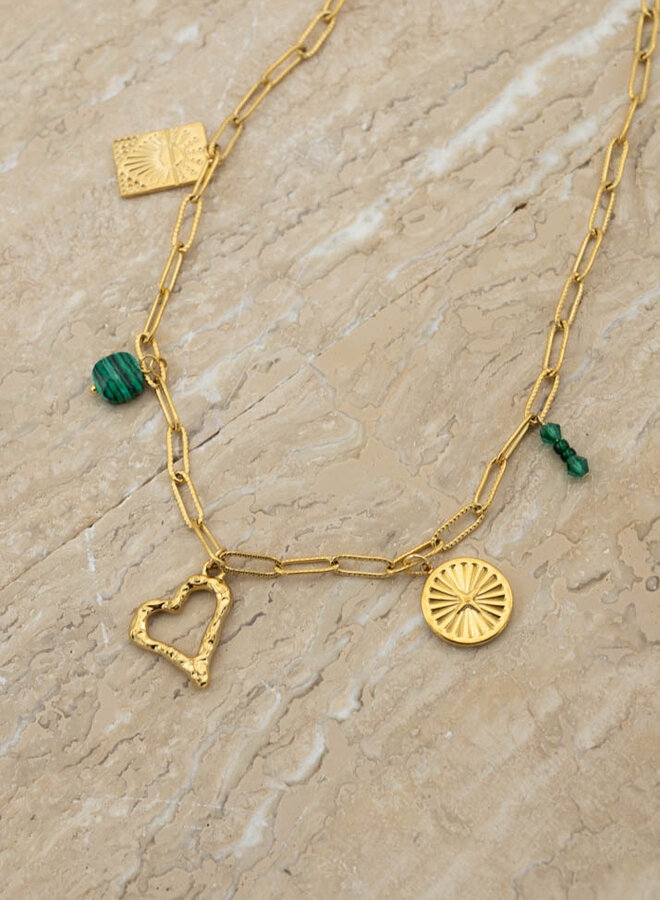 Bedelketting a touch of green