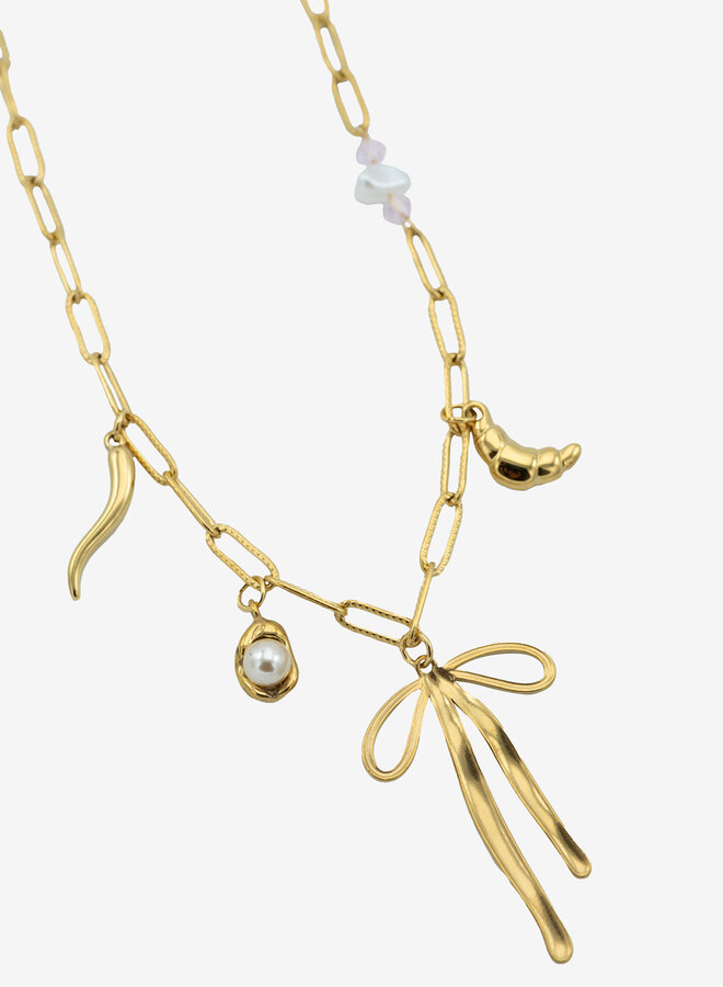 Bedelketting gold cute