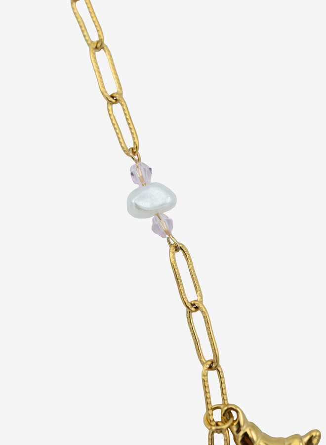 Bedelketting gold cute