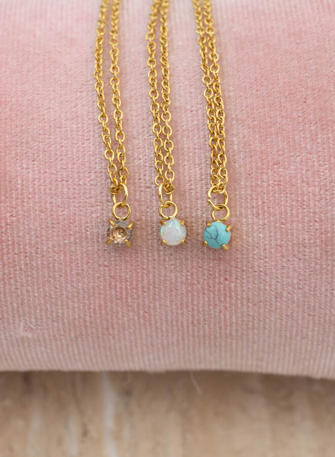 Ketting geboortesteen citrien november