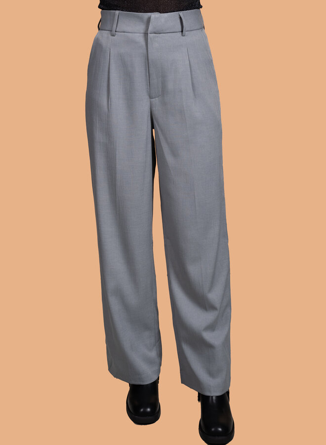 Pantalon loose fit grijs