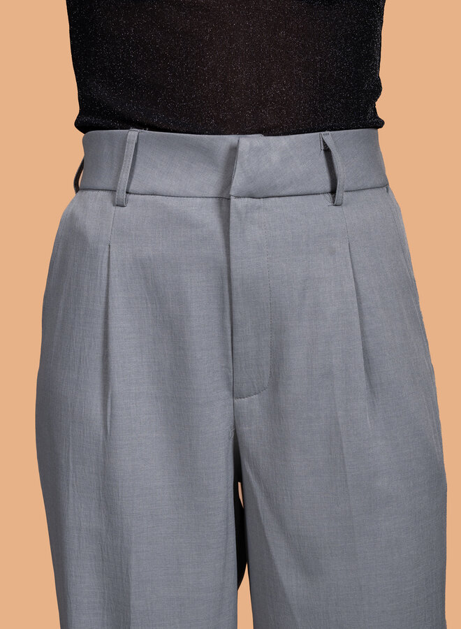 Pantalon loose fit grijs