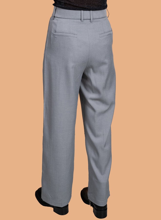 Pantalon loose fit grijs