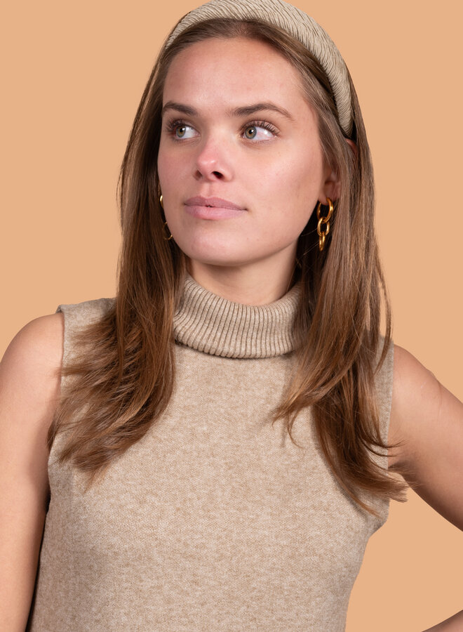 Pull-over met col camel