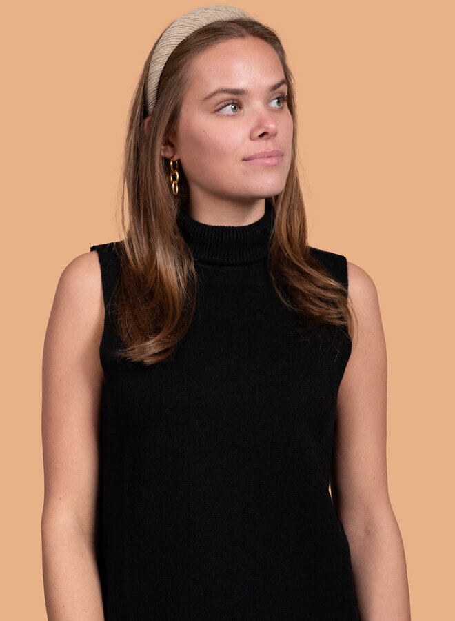 Pull-over met col zwart