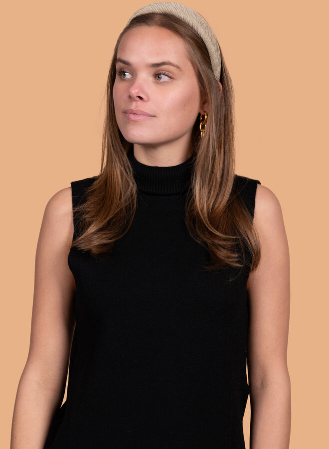 Pull-over met col zwart