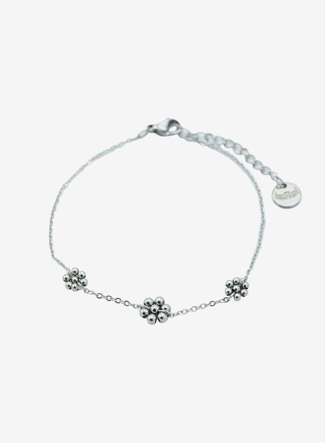 Armband met kralen bloemetjes
