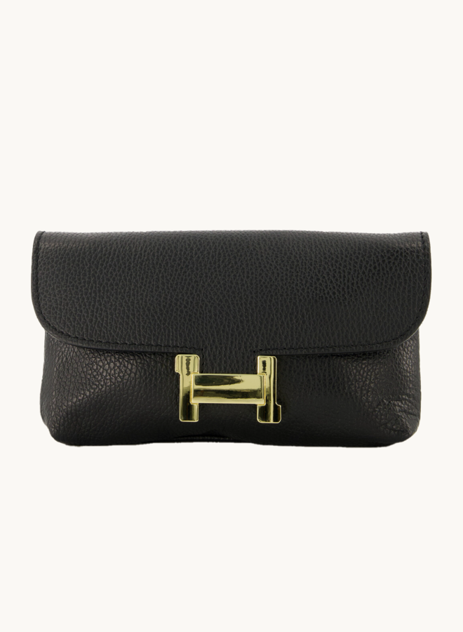 Leren tas hermes dupe zwart