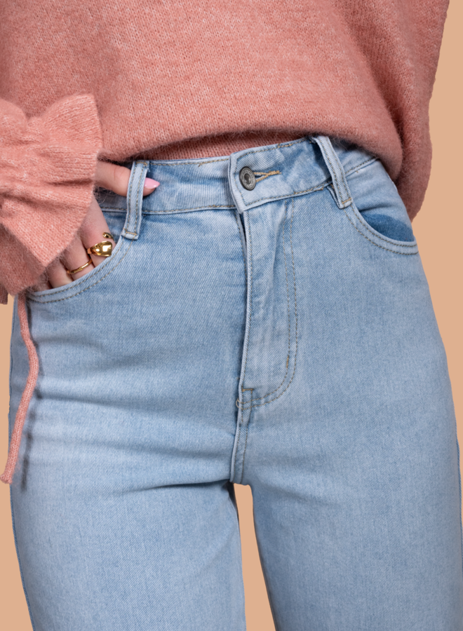 Wide leg jeans Anna lichtblauw