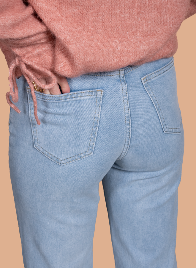 Wide leg jeans Anna lichtblauw
