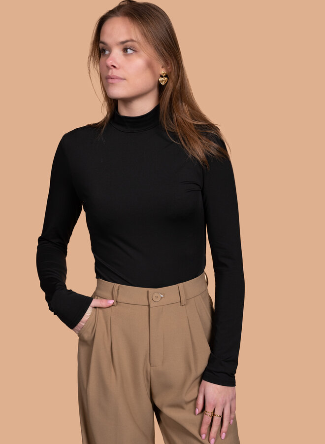 Zwarte body open rug