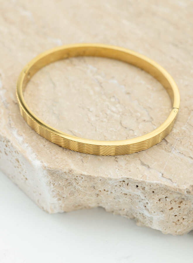 Bangle stripes goud