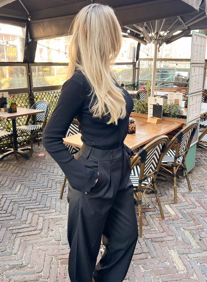 Pantalon loose fit Eve zwart