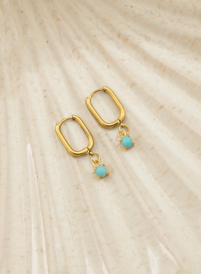 Oorbellen geboortesteen topaas december