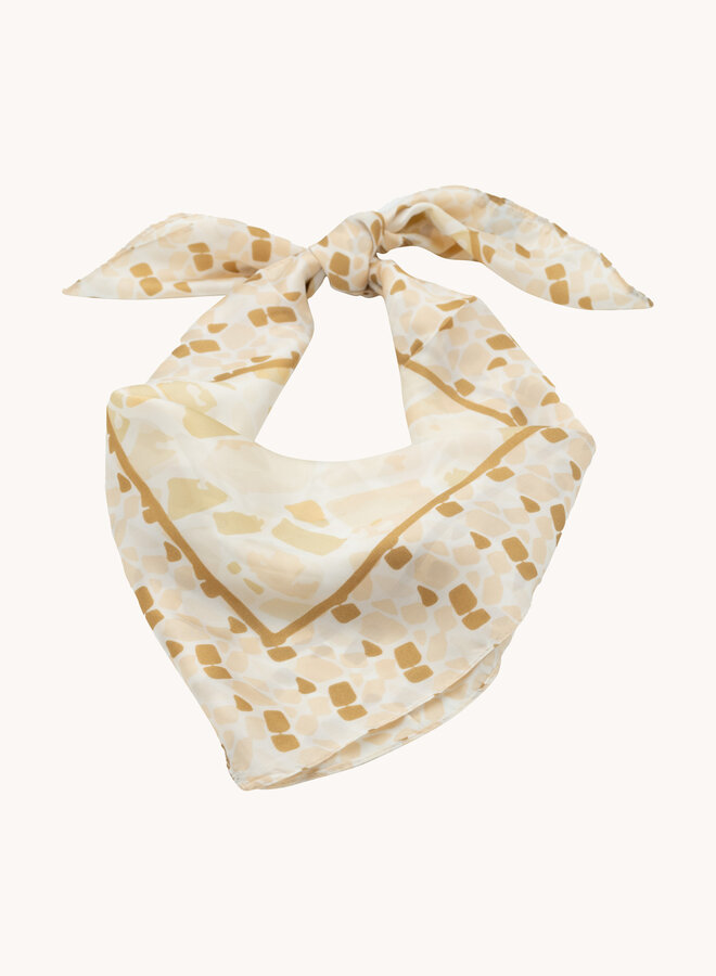 Sjaaltje met beige print