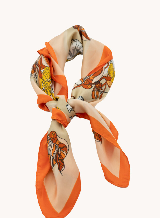 Sjaaltje summer print oranje