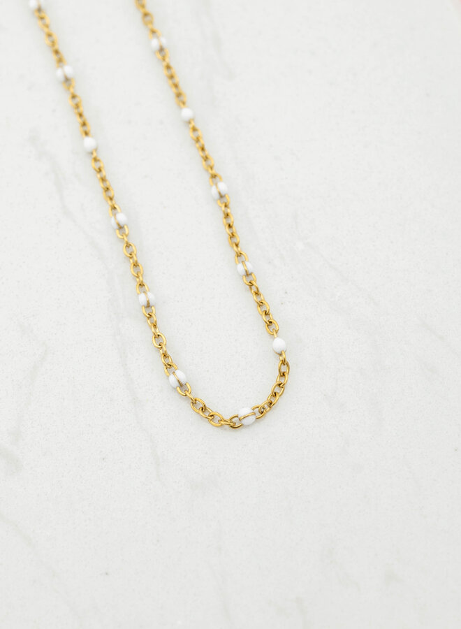 Ketting white goud