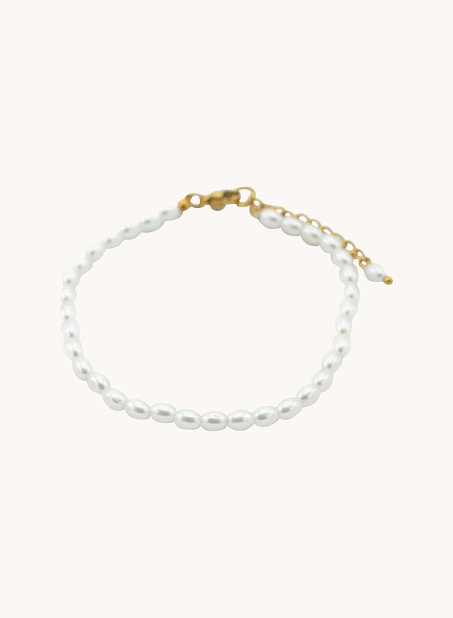 Armband parels goud