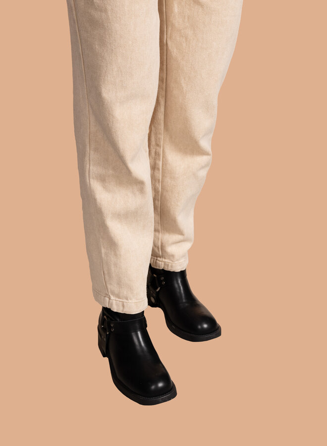 Jumpsuit jeans met knopen beige Lola