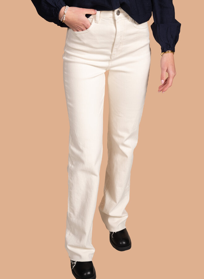 Beige jeans extra lang