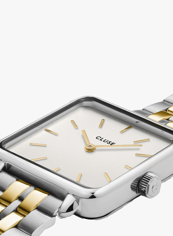 Cluse La Tétragone horloge goud wit