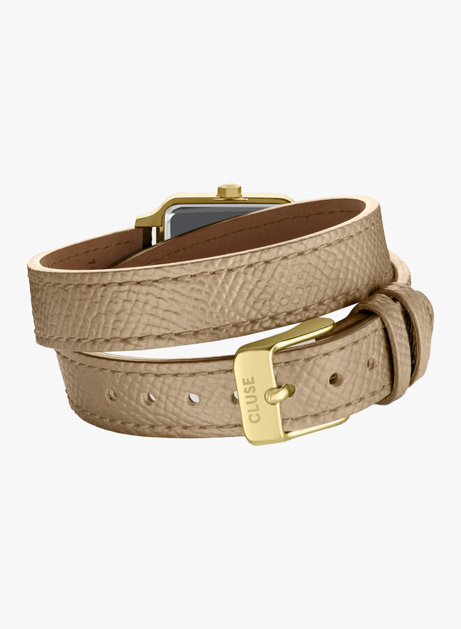 Cluse Gracieuse Petite horloge goud met lederen band
