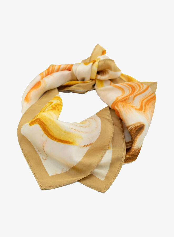 Sjaaltje oranje waves