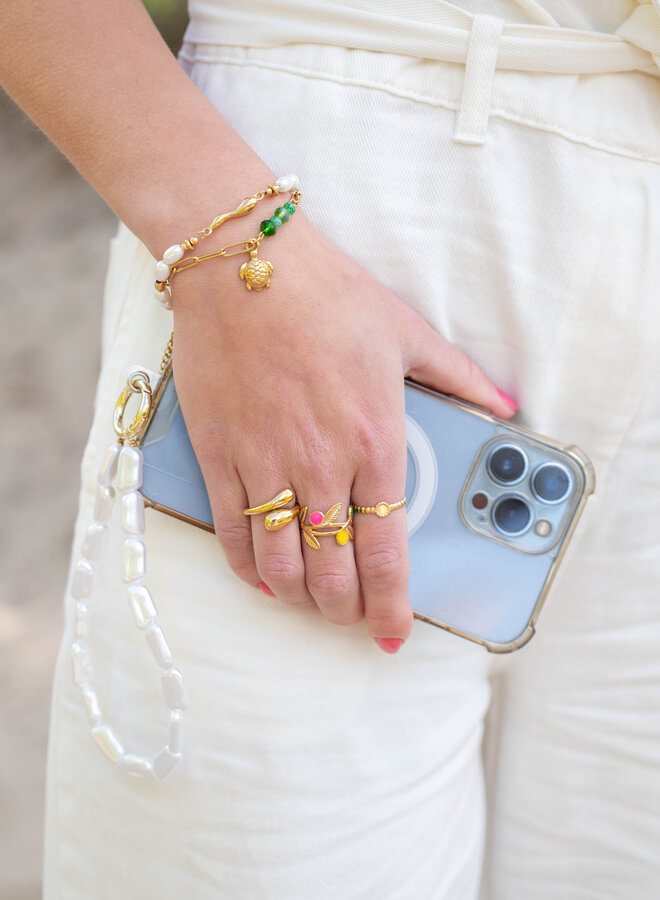 Ring blad en kleur goud