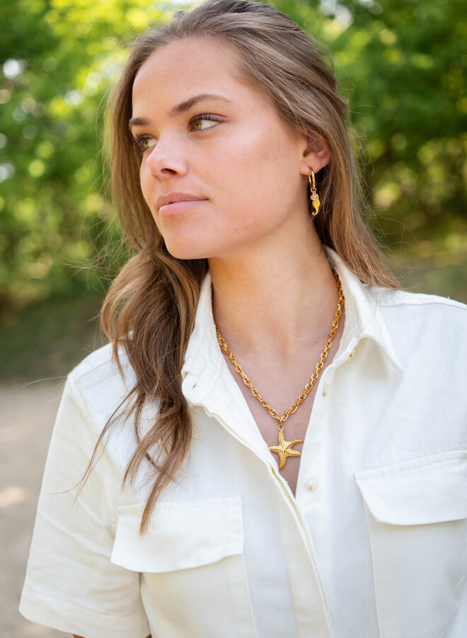 Bedel ketting starfish goud