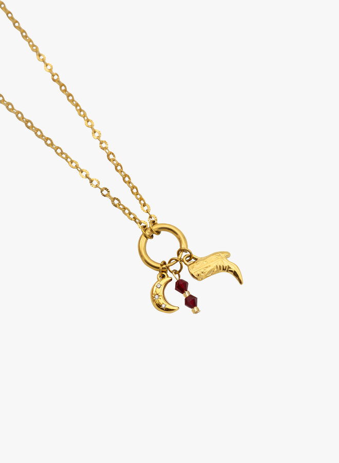 Bedel ketting red moon cowboy goud