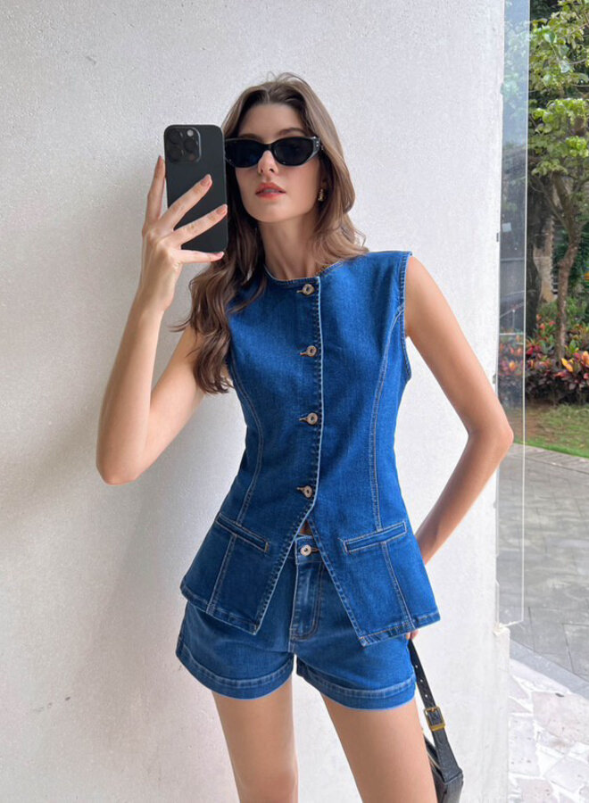 Denim gilet Merel