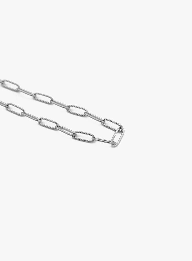 Schakelketting Saartje zilver