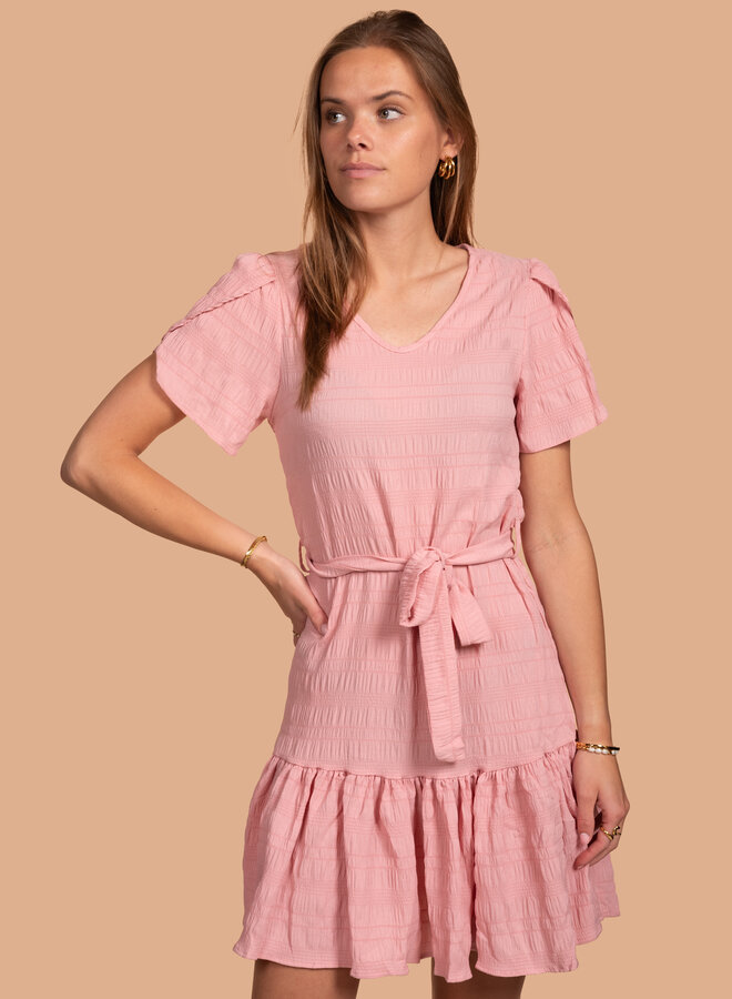 Cute summer jurk roze