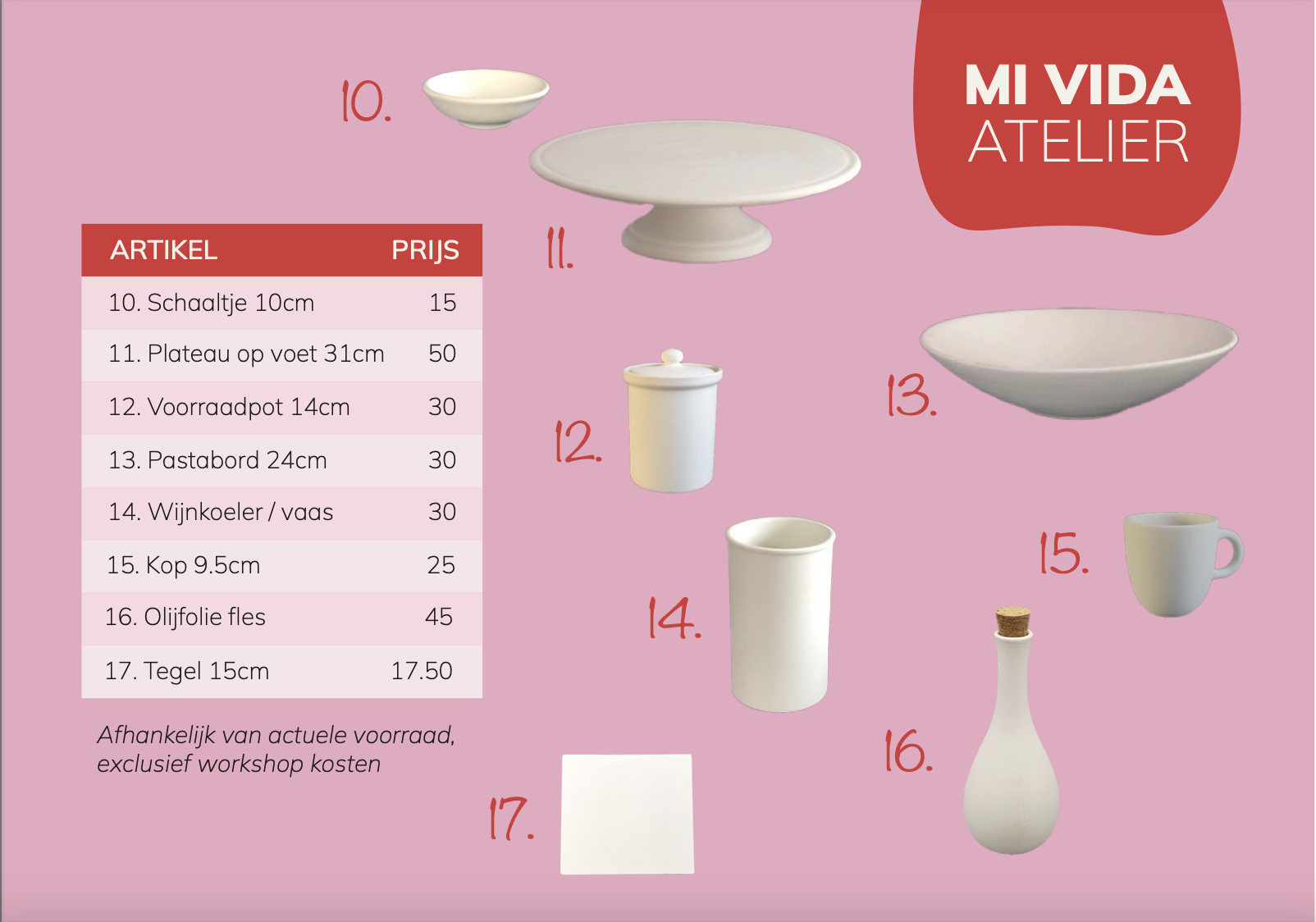 Menukaart keramiek schilderen (2)