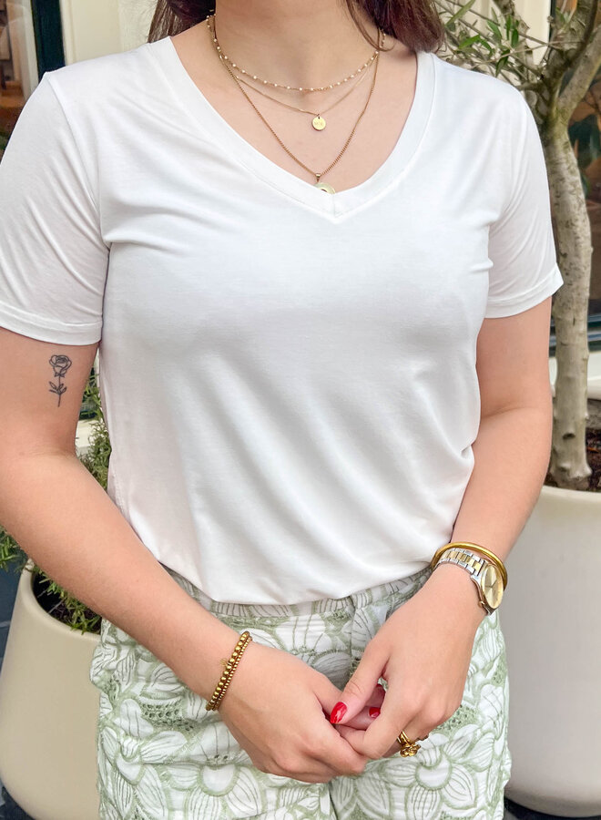 Basic shirt Kylie wit