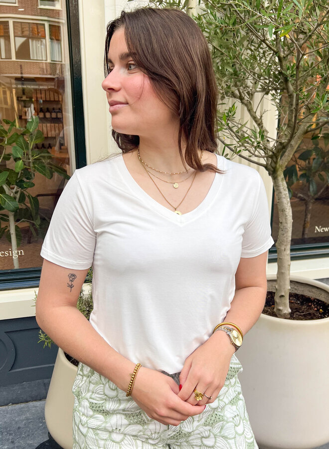 Basic shirt Kylie wit