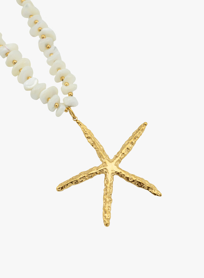 Lange ketting met zeester