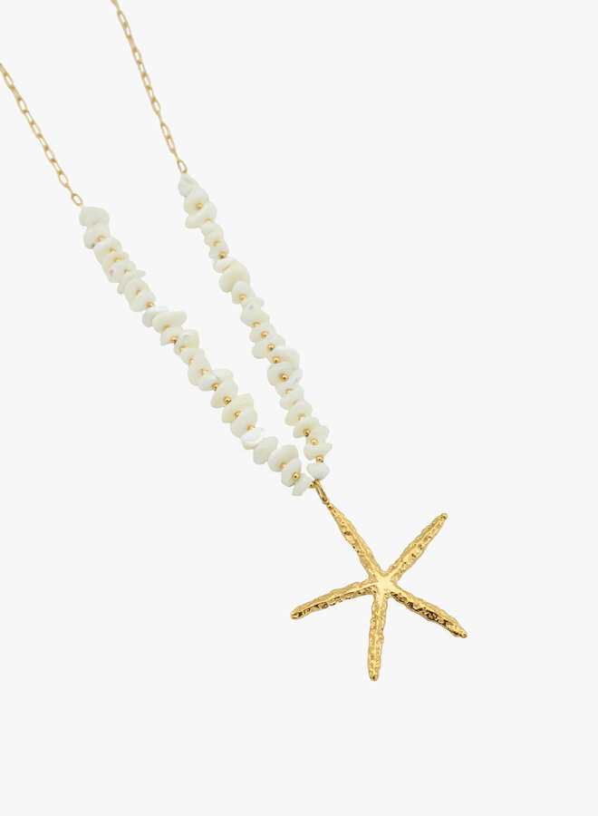 Lange ketting met zeester