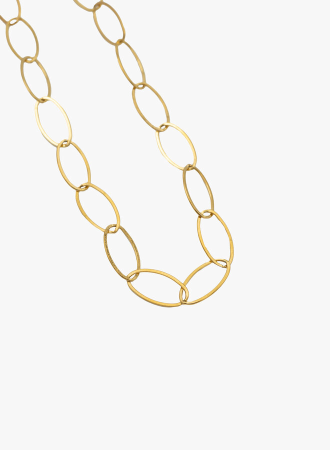 Lange ketting ovalen schakel Kaya