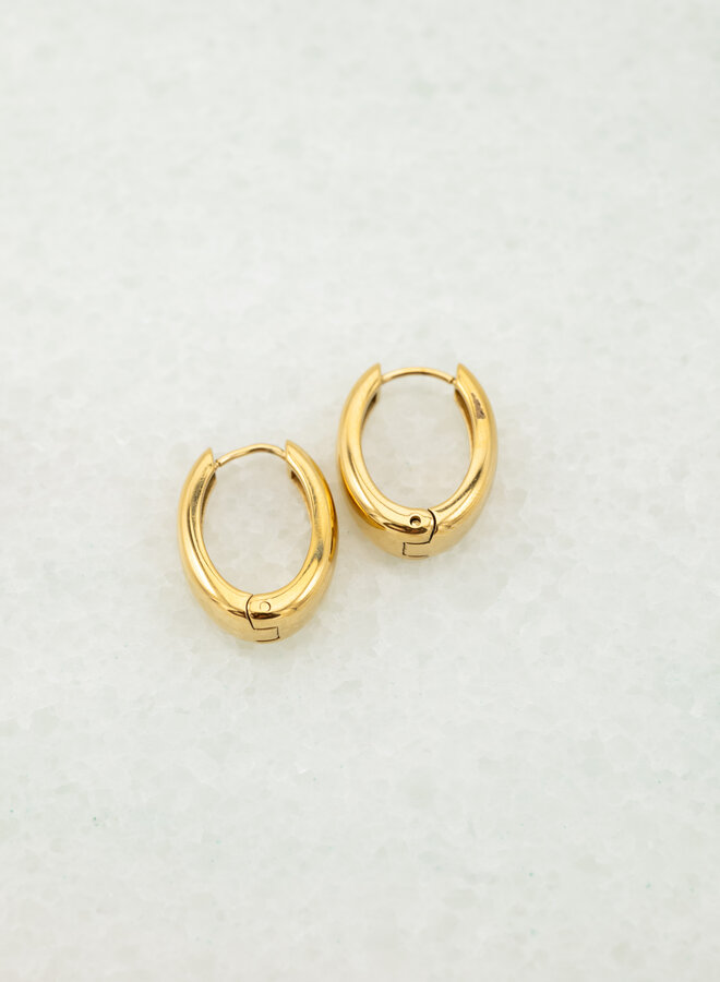 Oorhangers simple elegance M goud