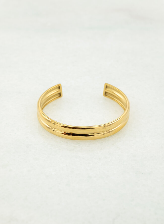 Bangle armband double goud