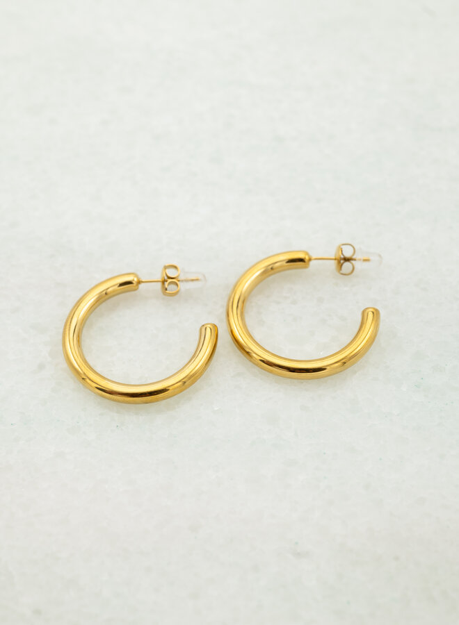 Oorringen steker dik