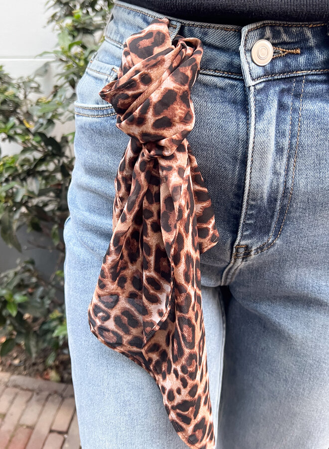 Satijn sjaaltje luipaard