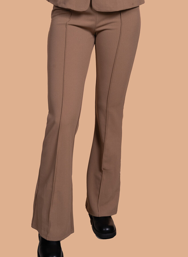 Beige stretch pantalon Maya