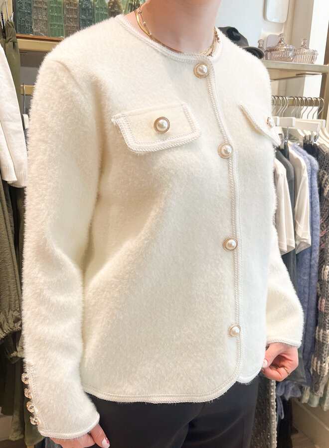 Zacht vest classy wit