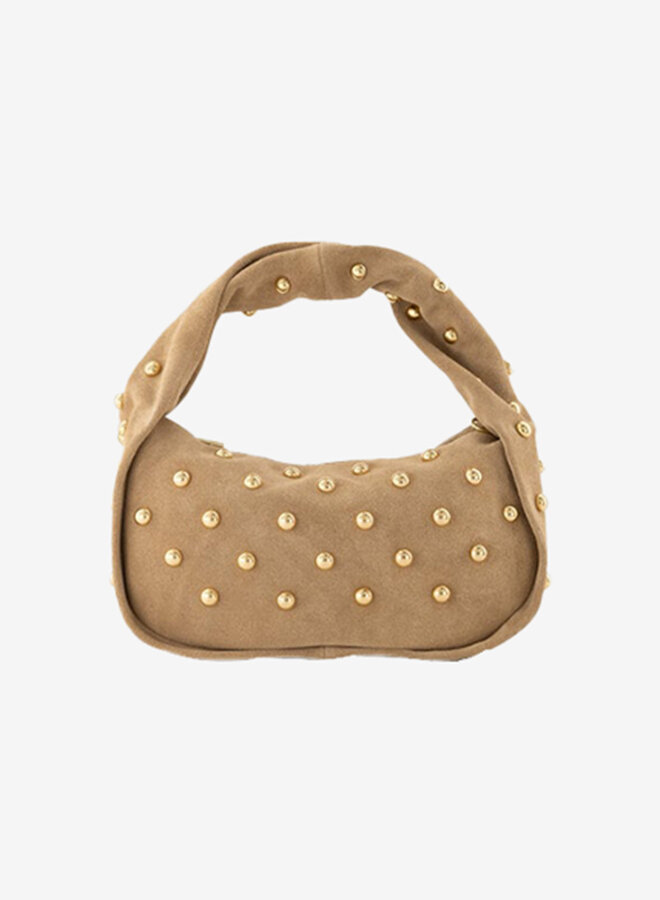 Leren handtas suède zand Lot
