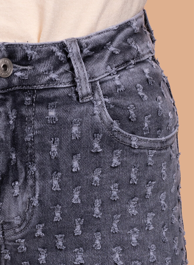Pattern jeans grijs