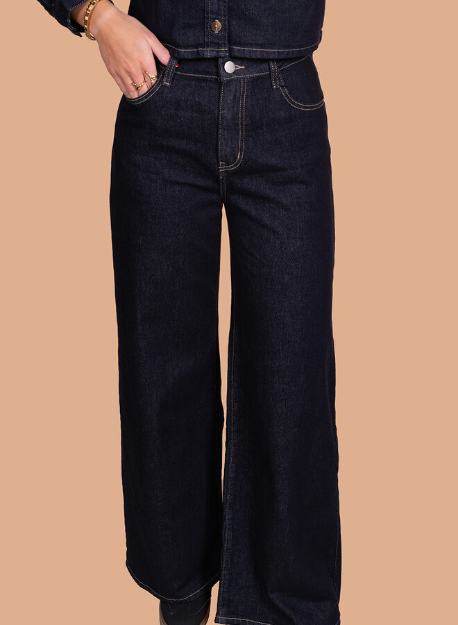 Jeans donkerblauw extra lang